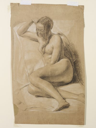 Sitzender weiblicher Akt, 1847 von John Everett Millais